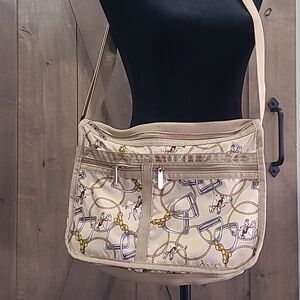 Lesportsac Medium Everyday Bag Equestrian Horse Print Crossbody